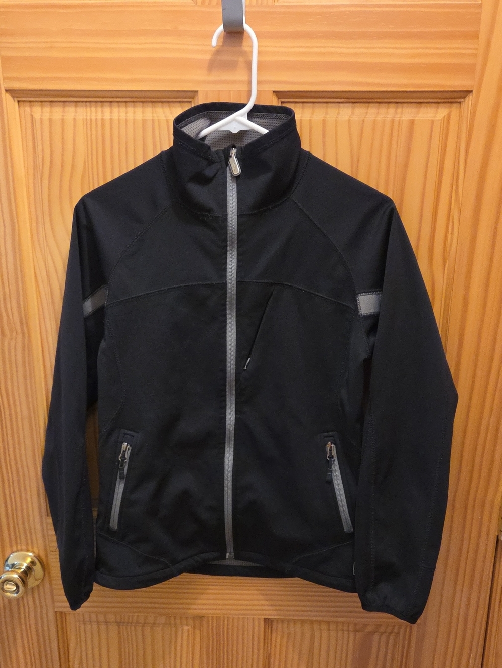 Alpine Black Softshell Jacket with Gray Accents